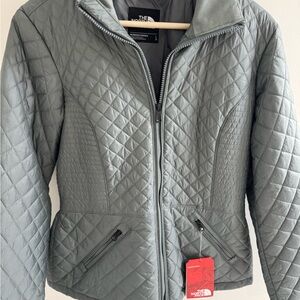The North Face Women's Gray Quilted Puffer Jacket